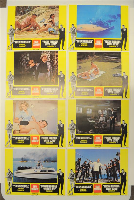 Appraisal: Thunderball and From Russia With Love combo lobby cards complete