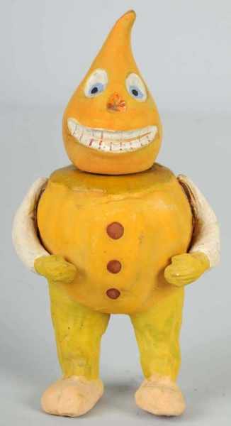 Appraisal: Composition Vegetable Man Candy Container Description With painted head Condition