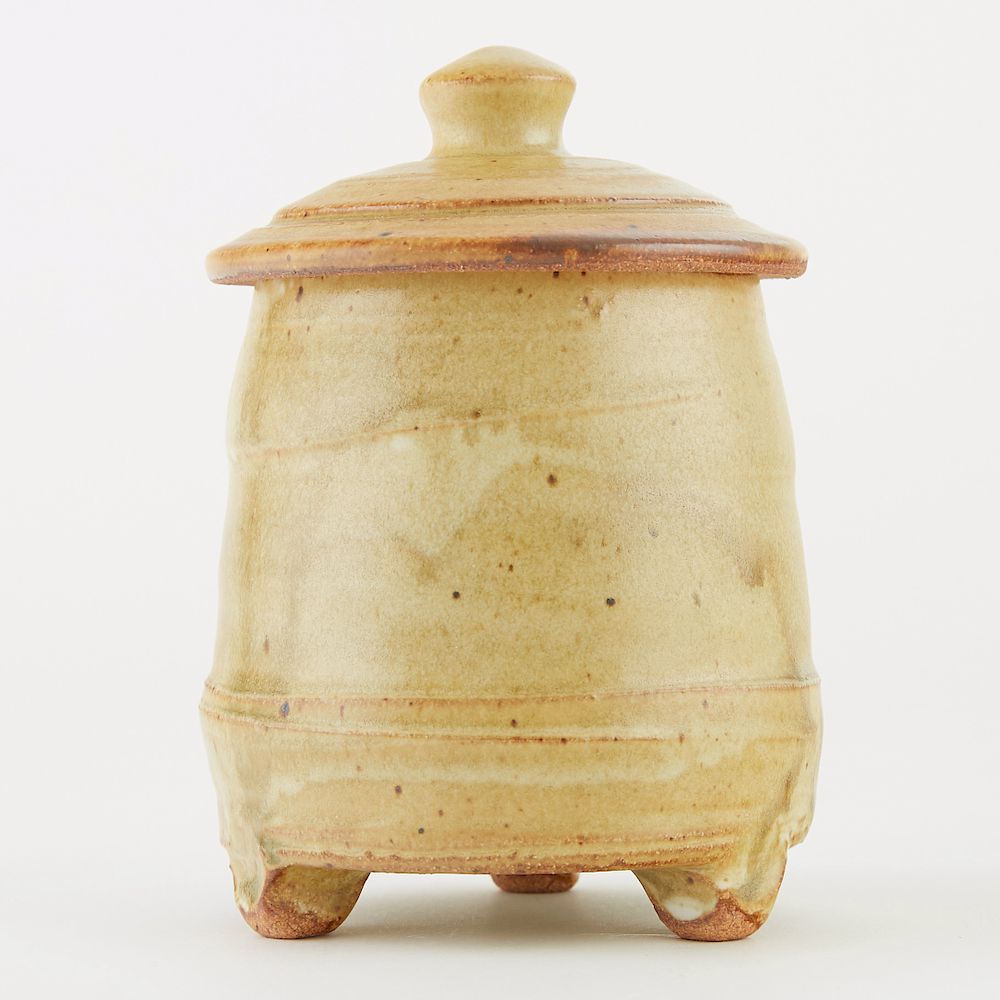 Appraisal: Warren MacKenzie Studio Pottery Lidded Jar Warren MacKenzie - Studio