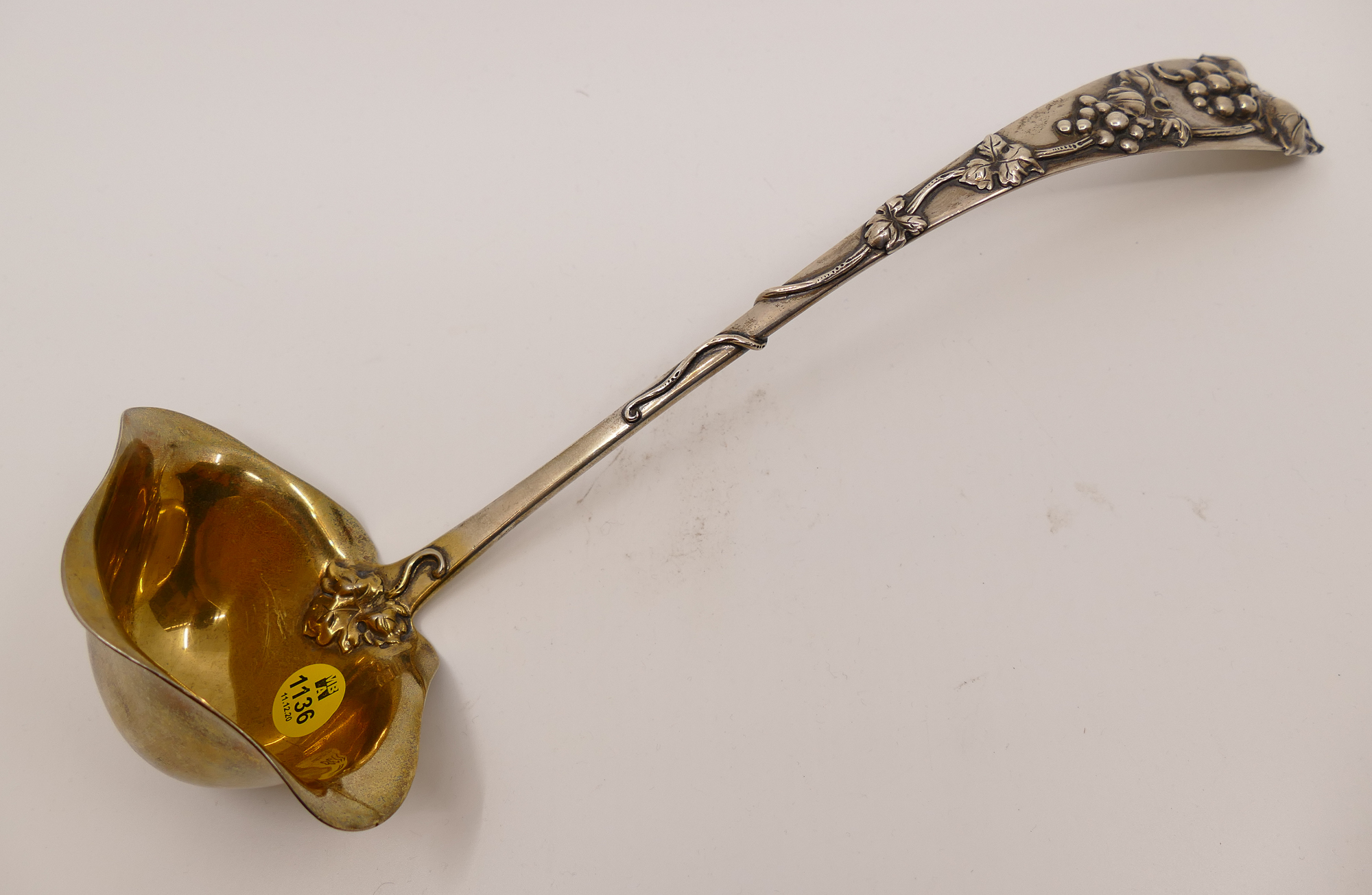 Appraisal: Frank Smith Sterling Grape Punch Ladle- ''- g