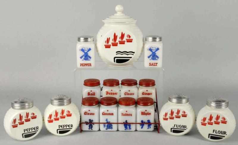 Appraisal: Lot of Range Spice Salt and Pepper Sets Description s