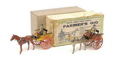 Appraisal: Britains Home Farm series - Set F - Farmer's Gig