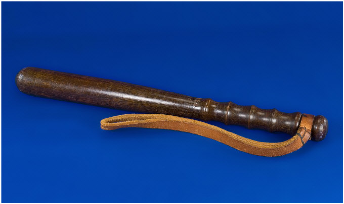 Appraisal: Truncheon Early thC LCC Police Truncheon With Leather Wrist Strap