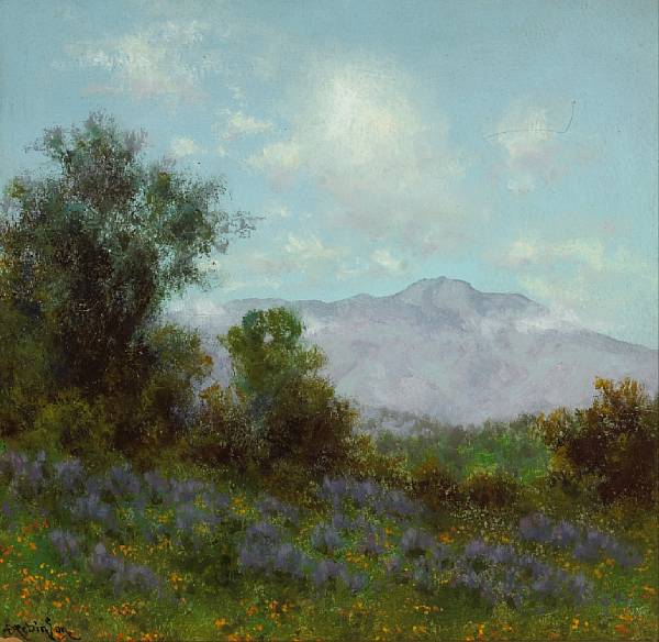 Appraisal: Charles Dormon Robinson - Mt Tamalpais signed 'CD Robinson' lower