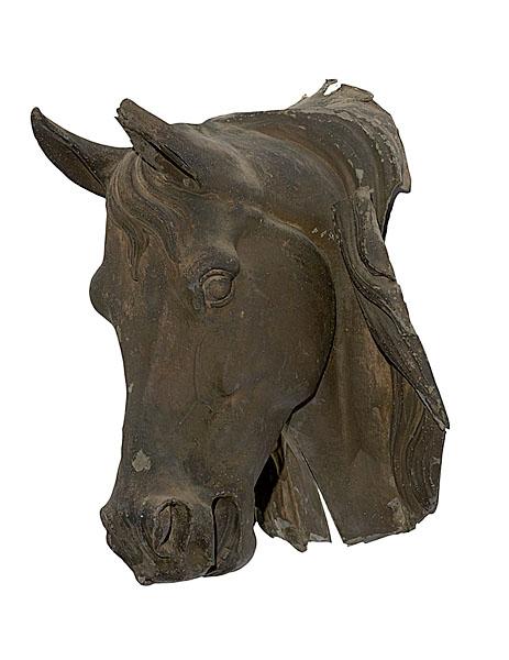 Appraisal: HORSE HEAD LIVERY TRADE SIGN American late th century A