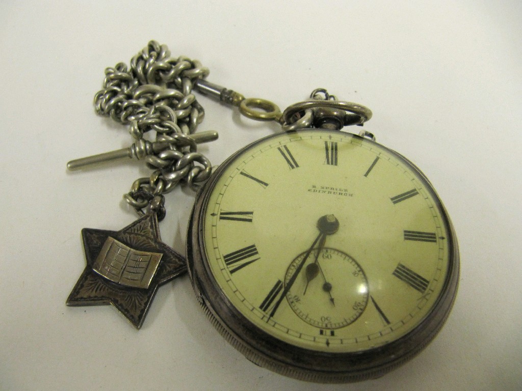 Appraisal: Silver pocket watch hallmarked Birmingham