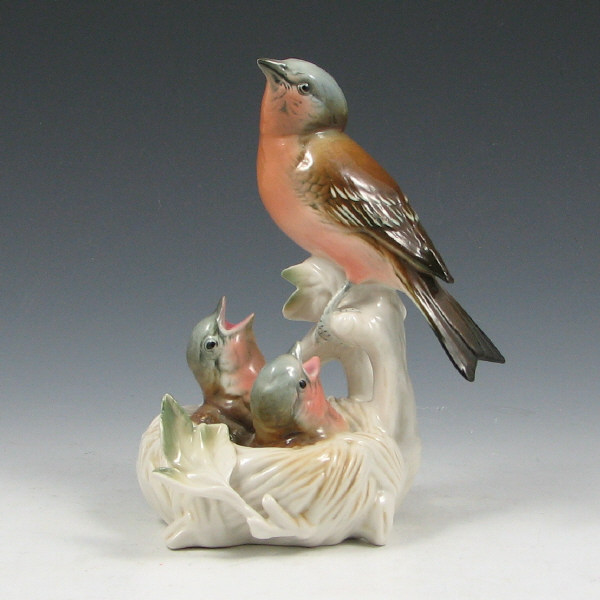 Appraisal: Ens Robin's Nest Porcelain Figurine - Mint Ens porcelain figurine