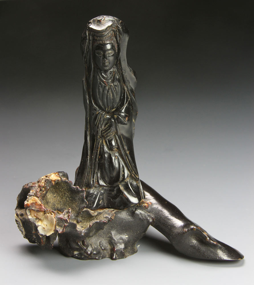 Appraisal: - Chinese th C Figure of Guan Yin Figure of