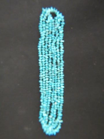 Appraisal: Turquoise Necklace natural nuggets over long to wrap around