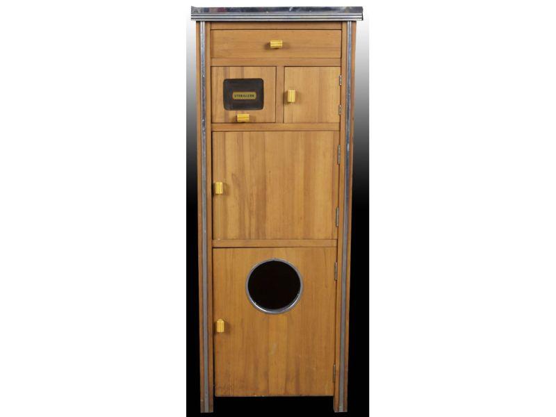 Appraisal: 's Barber Shop Cabinet with Bakelite Handles Description '' x