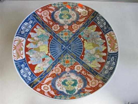 Appraisal: LARGE MEIJI JAPANESE IMARI PLATTER