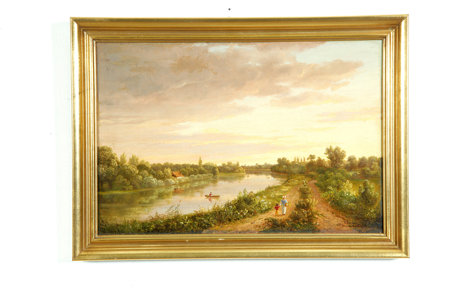 Appraisal: RIVER LANDSCAPE AFTER CORNELIUS VER BRYCK NEW YORK - Oil