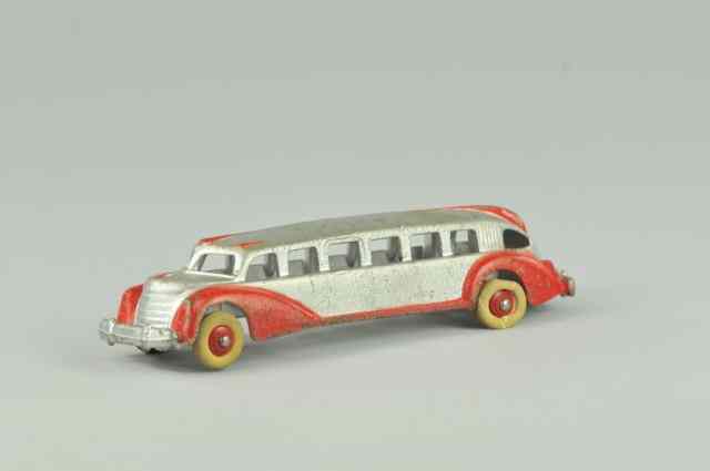 Appraisal: HUBLEY BUS Cast iron painted in silver with red trimmed