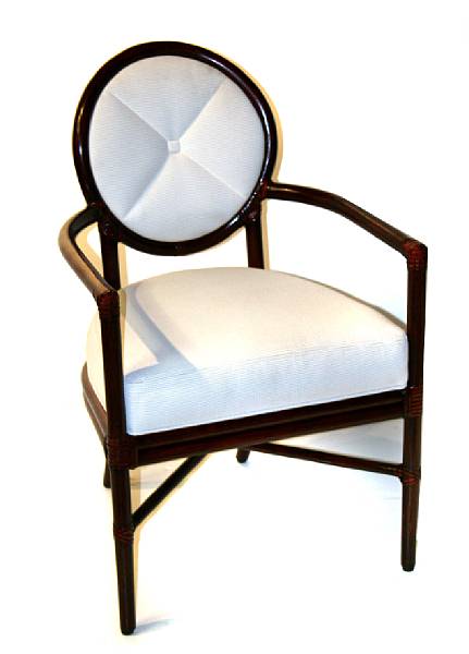 Appraisal: A group of three Orlando Diaz-Azcuy Trianon chairs height in