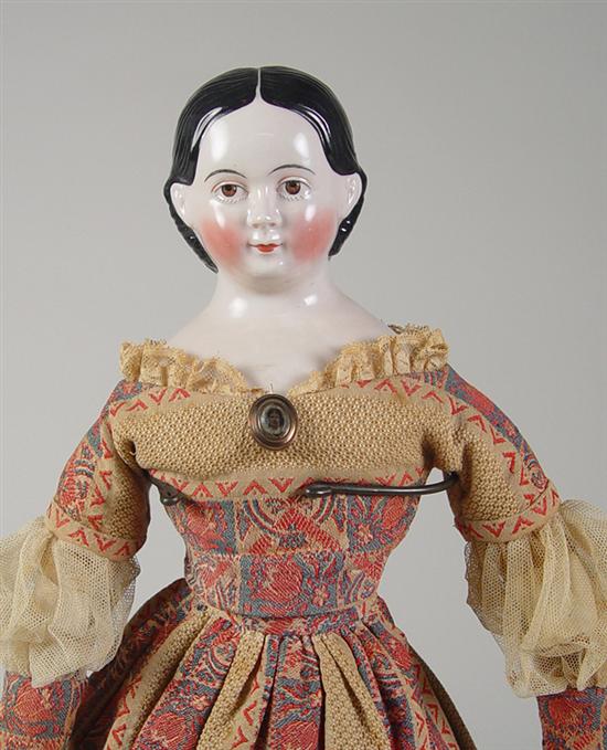 Appraisal: Early German China Lady Doll Circa 's German china shoulderhead