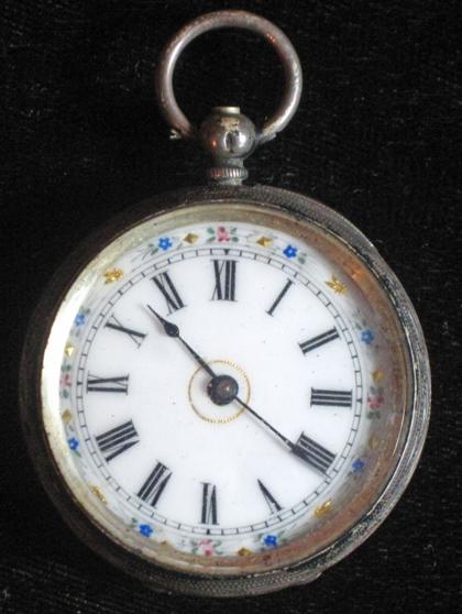 Appraisal: Silver case open face pocket watchmid th century