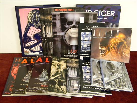 Appraisal: BOOKS Fifteen H R Giger books including Retrospective and Alien