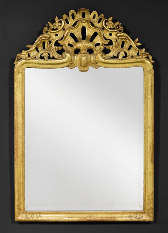 Appraisal: MIRROR Louis XV by J F FUNK Johann Friedrich Funk