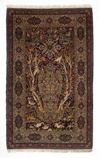 Appraisal: A Persian Kashan tree of life area rug Circa s