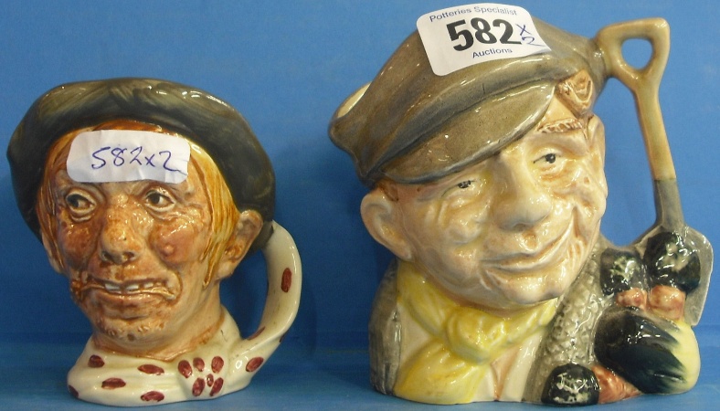 Appraisal: Royal Doulton Small Character Jugs Jarge D and The Gardener