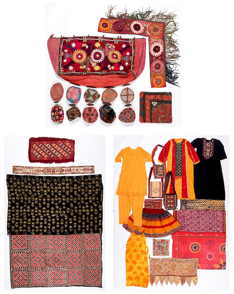 Appraisal: Large Estate Collection of Ethnographic Textiles Large Estate Collection of