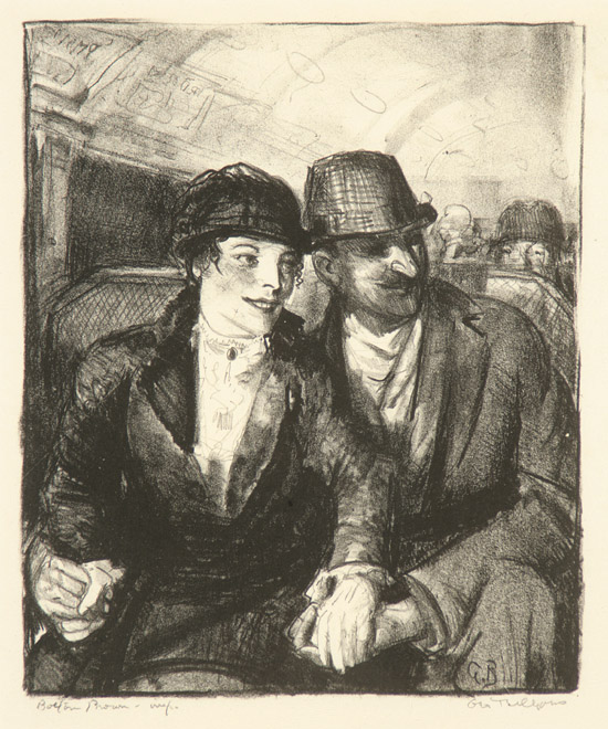 Appraisal: George Wesley Bellows American - In the Subway Mason Lithograph