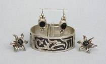 Appraisal: Lot of Mexican Sterling Jewerly Lot includes a bracelet and