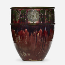 Appraisal: Auguste Delaherche RARE AND EARLY FLOOR VASE France c oxblood