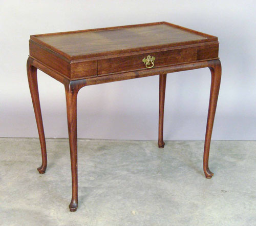 Appraisal: Queen Anne style mahogany tea table h w