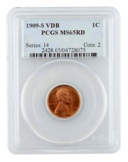 Appraisal: S VDB Lincoln Cent Rare MS RD PCGS