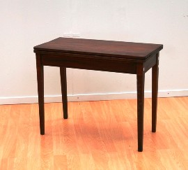 Appraisal: A George III mahogany tea table later modifications the rectangular