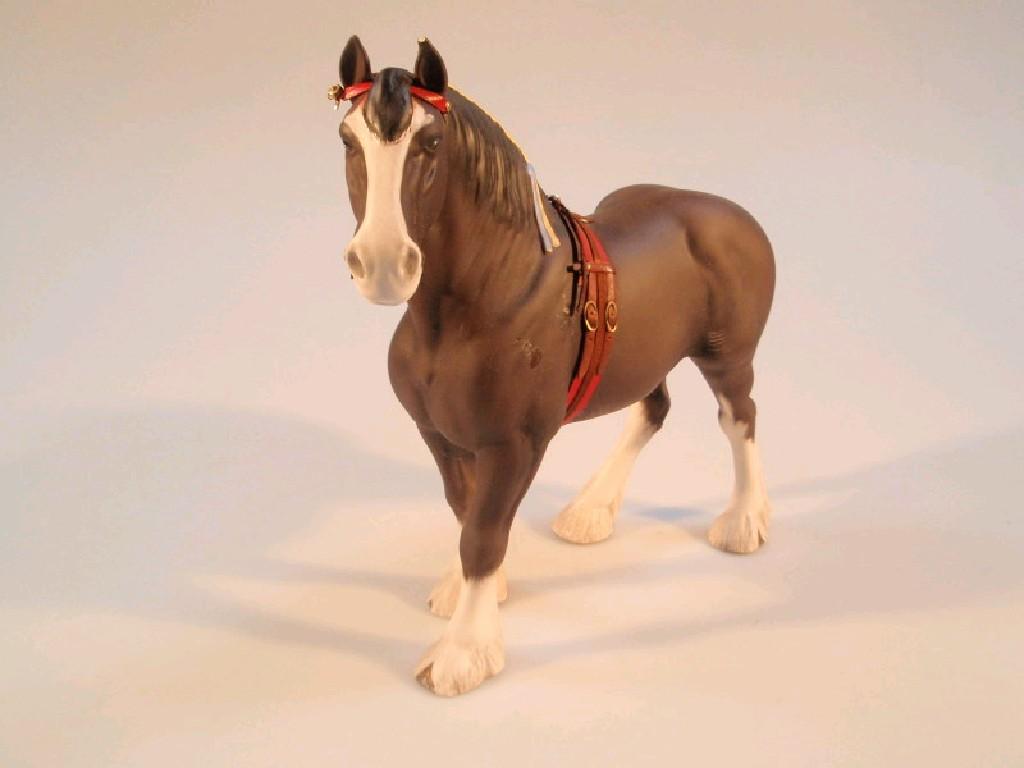 Appraisal: A Beswick Clydesdale nd version show harness