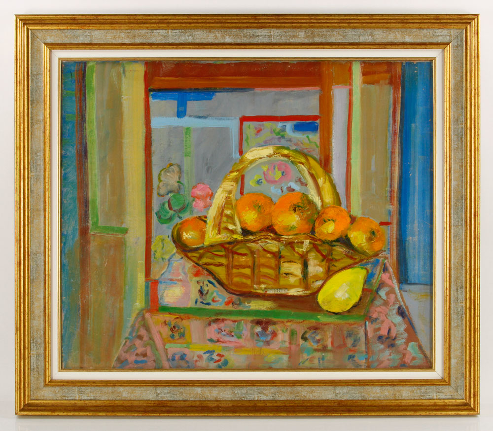 Appraisal: - French School Still Life with Citrus Fruit O C