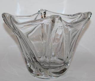 Appraisal: Daum France crystal vase Daum France crystal vase h x