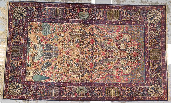 Appraisal: A Kerman rug South Central Persia late th century size