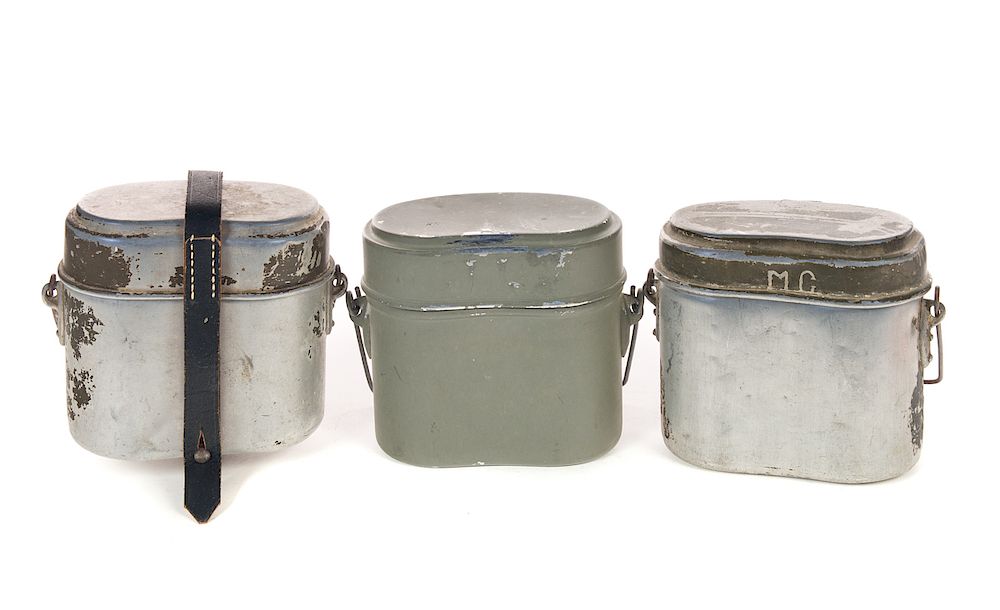 Appraisal: German Nazi WW Mess Tins Possibly WW Good original condition