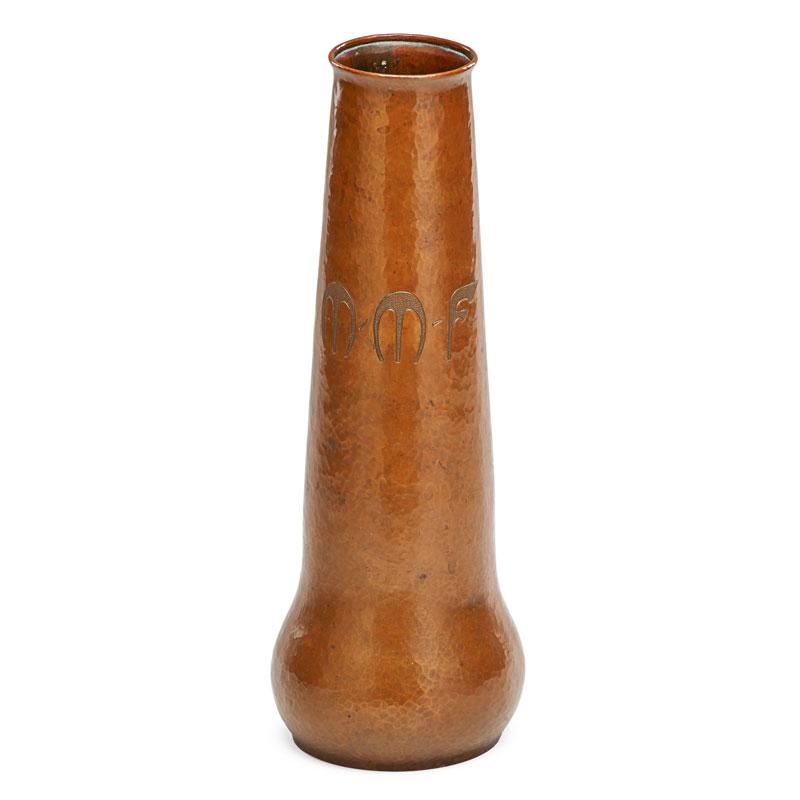 Appraisal: JARVIE Fine vase Condition Report Medium to dark original patina