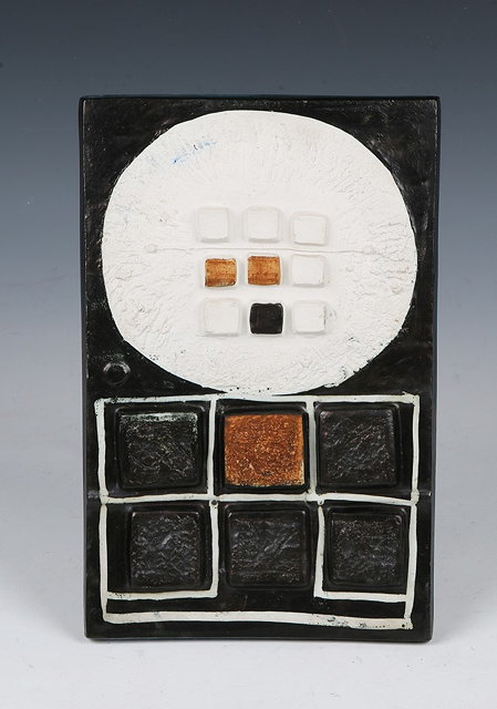 Appraisal: Troika'Calculator' wall plaqueinscribed 'Troika St Ives' and with trident mark