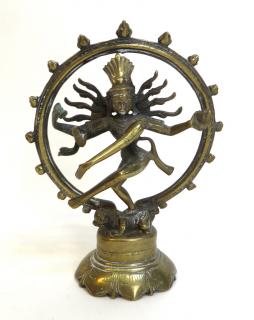 Appraisal: th C Bronze Shiva th C Bronze Shiva dancing atop