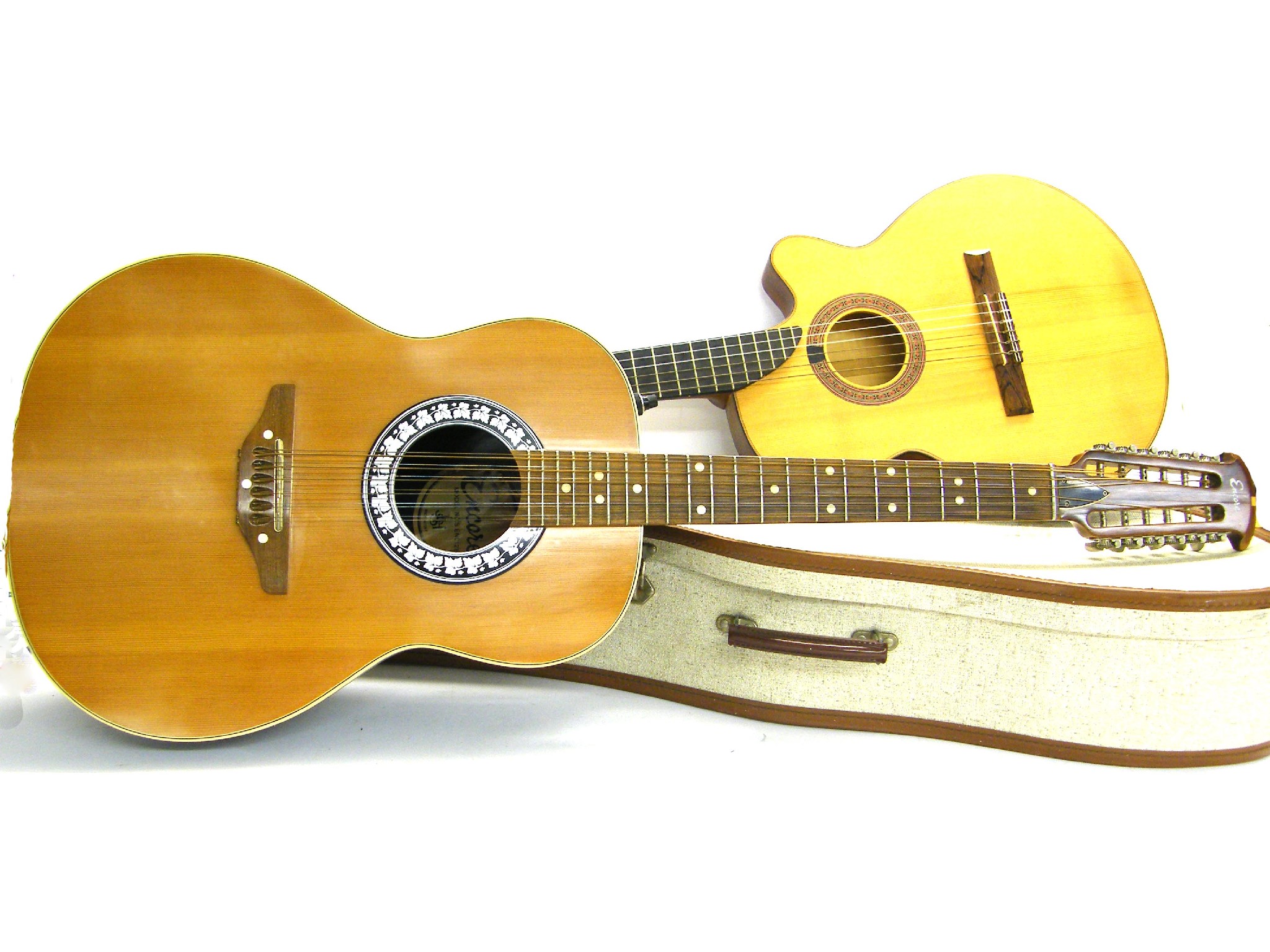 Appraisal: Encore ENC E twelve string electro-acoustic guitar electrics appear to