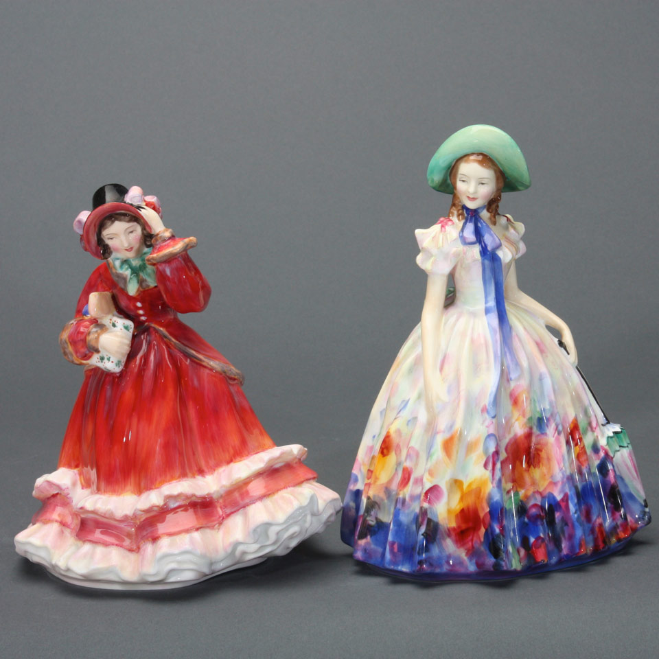 Appraisal: Two Royal Doulton Figurines Easter Day HN and Christmas Time