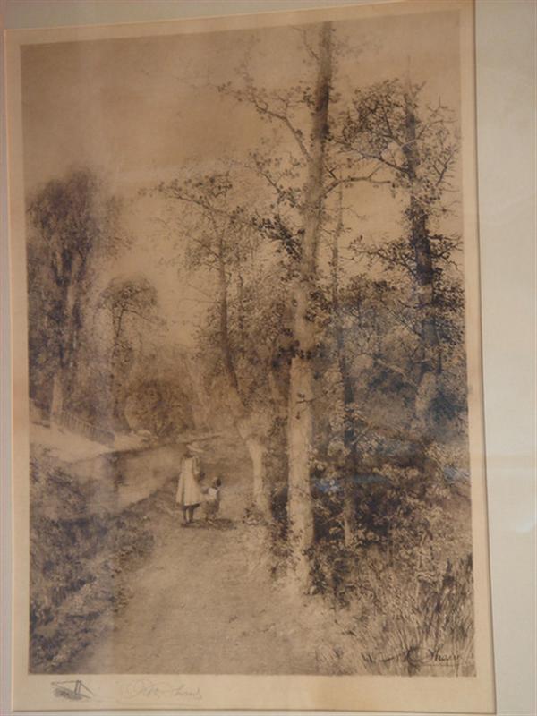 Appraisal: Robert Shaw American - b w etching Path Along the