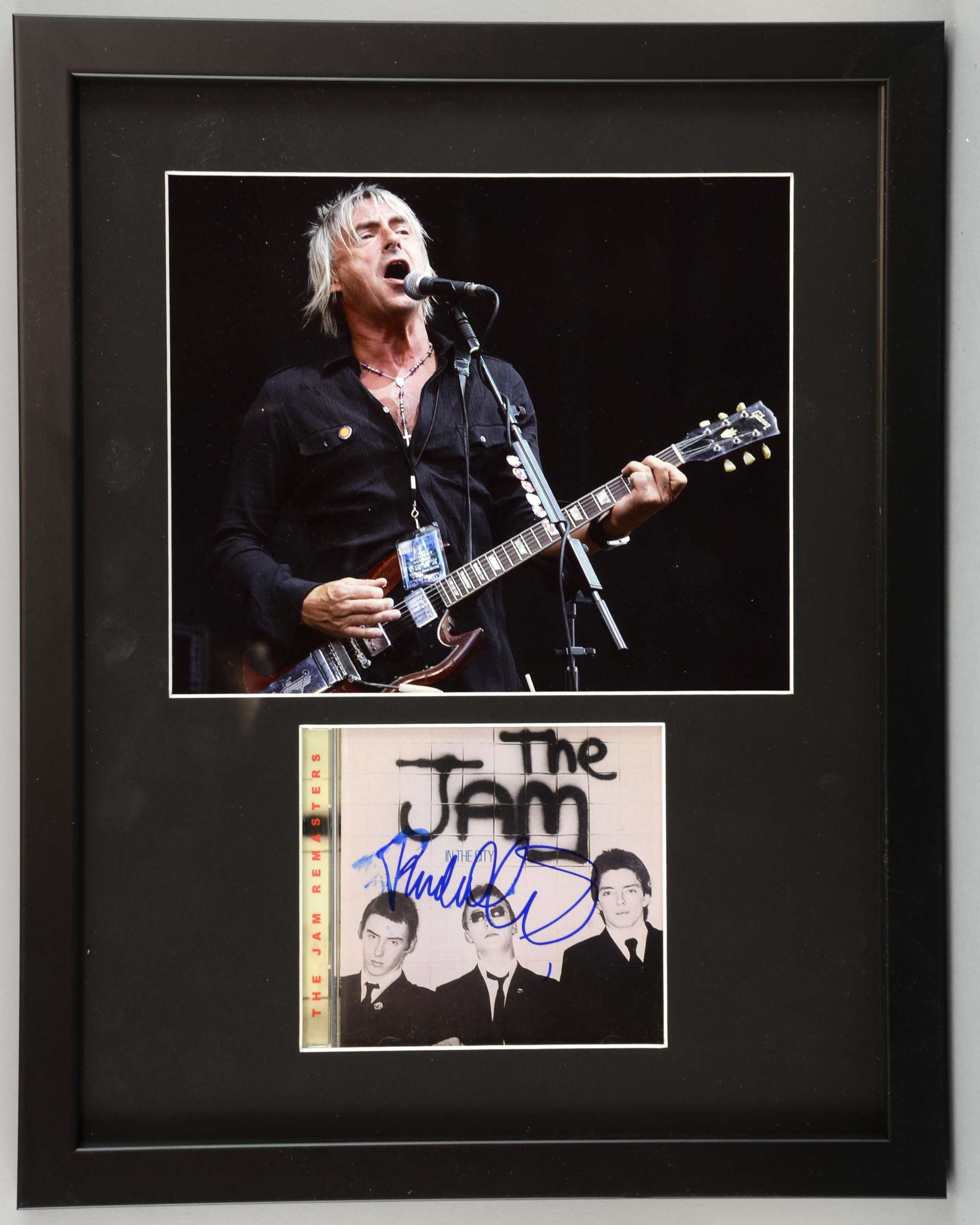 Appraisal: Paul Weller The Jam In The City signed CD framed