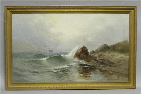 Appraisal: THEODOR VICTOR CARL VALENKAMPH AMERICAN - SEA COAST Oil on