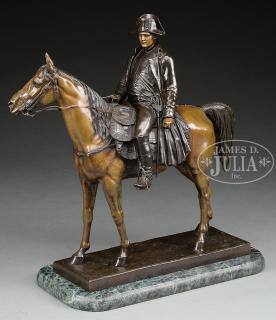 Appraisal: LOUIS MARIE MORISE French - NAPOLEON ON HORSEBACK Bronze Signed