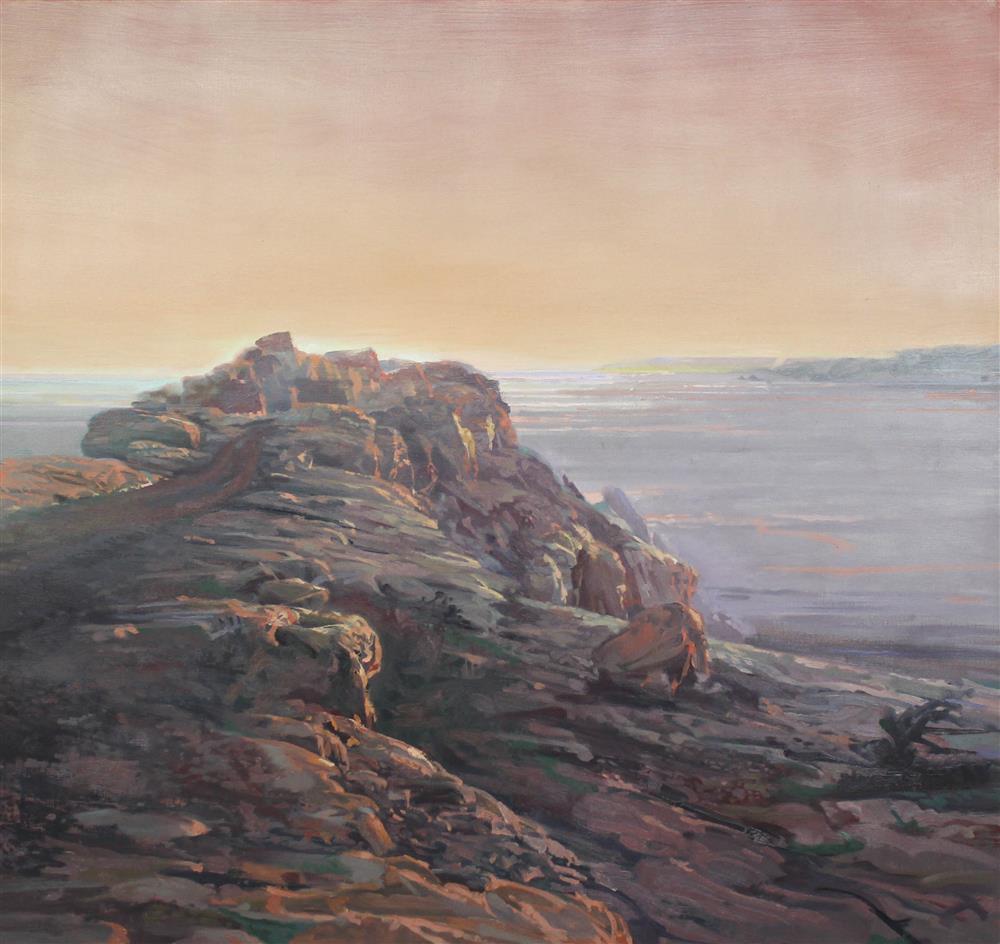 Appraisal: WILLIAM WOODWARD AMERICAN - THE WESTERN REACH Oil on canvas