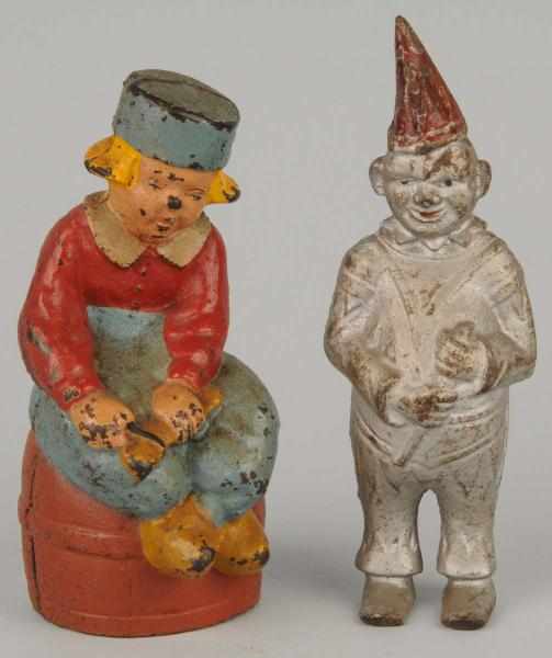 Appraisal: Lot of Cast Iron Still Banks Description Includes one clown