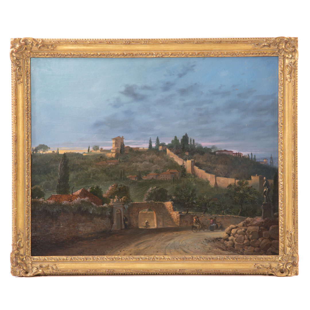 Appraisal: Joseph Sheppard Firenze Fuori le Mura oil Joseph Sherly Sheppard