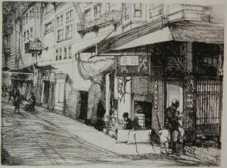 Appraisal: John W Winkler etching John W Winkler American - -