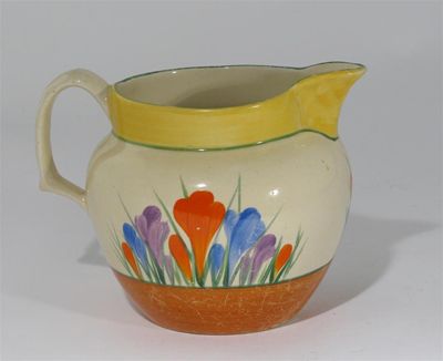 Appraisal: Crocus' a Clarice Cliff Bizarre Perth jug painted in colours